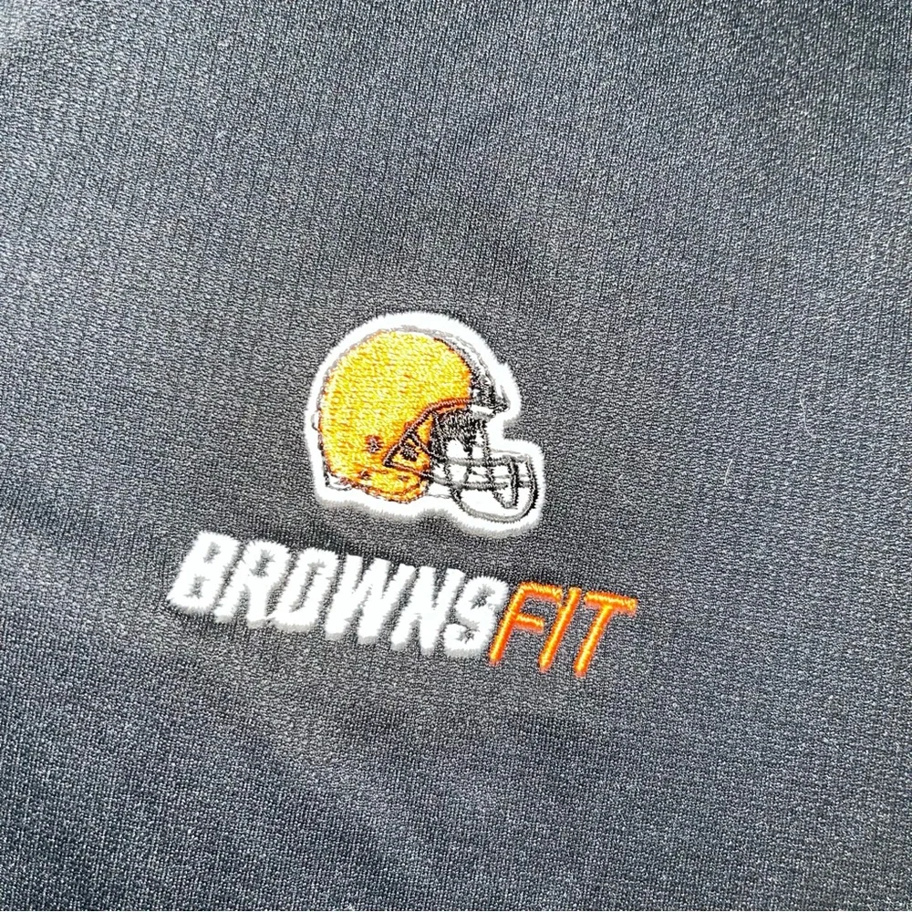 Nike Golf Cleveland Browns Fit Dri-FIT Polo Black Small